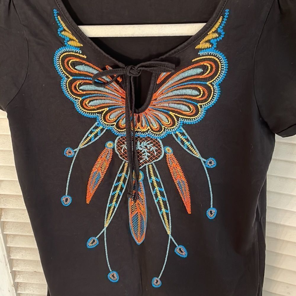 August Silk Embroidered Top - Picture 3 of 13